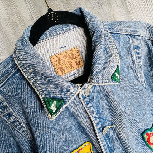 Code Bleu Vintage Denim Patch Jacket - Picture 6 of 10